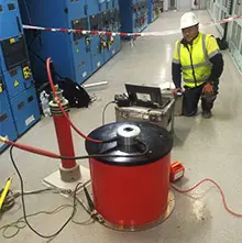 Partial discharge PD test kabel HV GIS switchgear lapangan PT TEM
