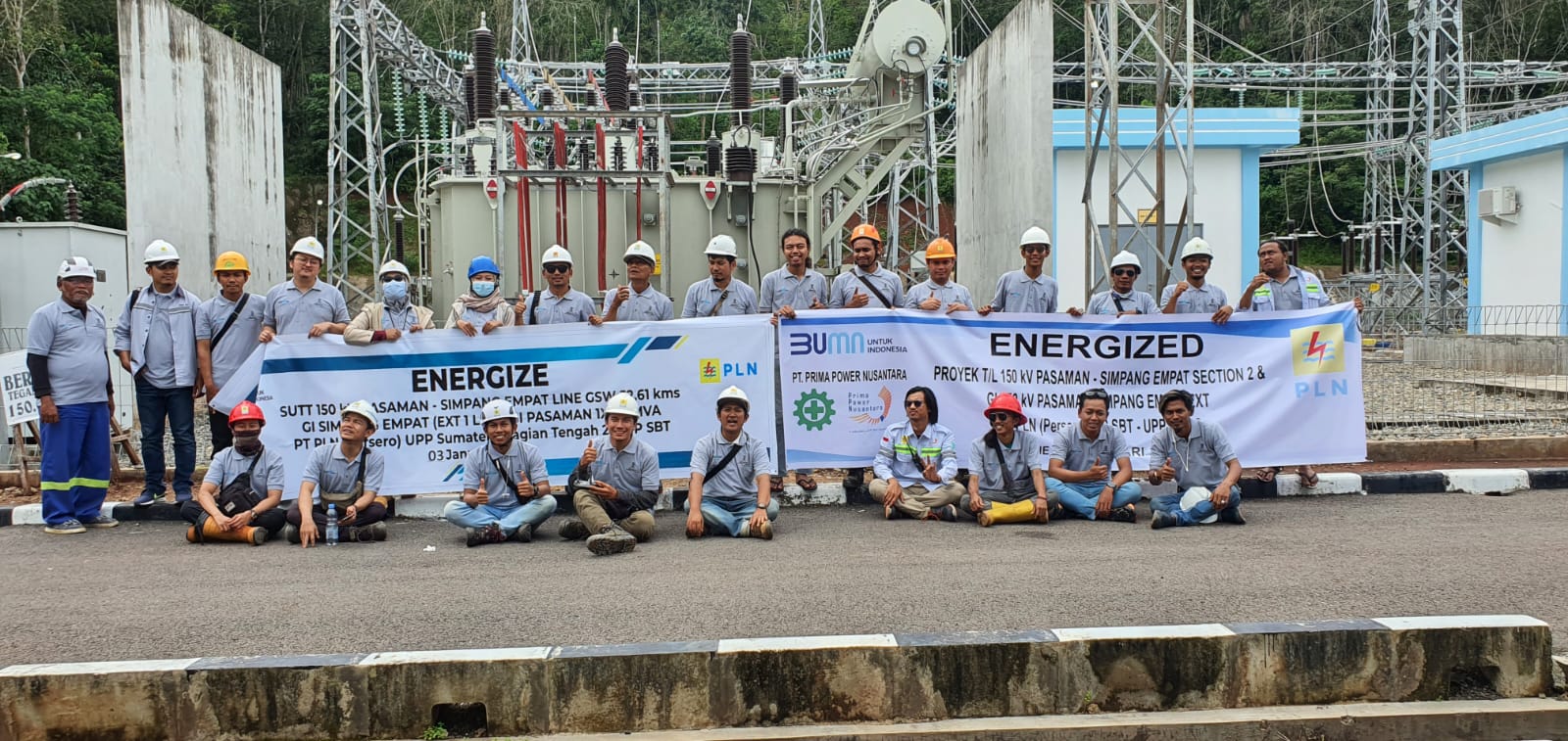 Energize pertama Gardu Induk 150kV Pasaman Barat — PT TEM mendampingi commissioning akhir dan energisasi GI oleh tim PLN
