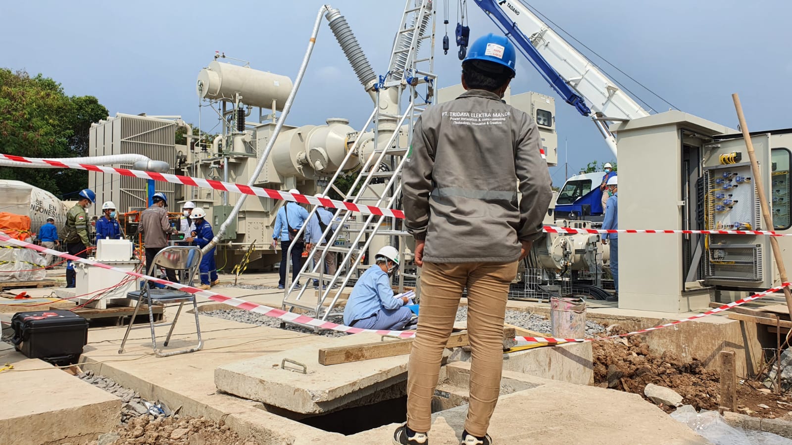 VLF hipot test kabel HV GIS 500kV lapangan PT TEM