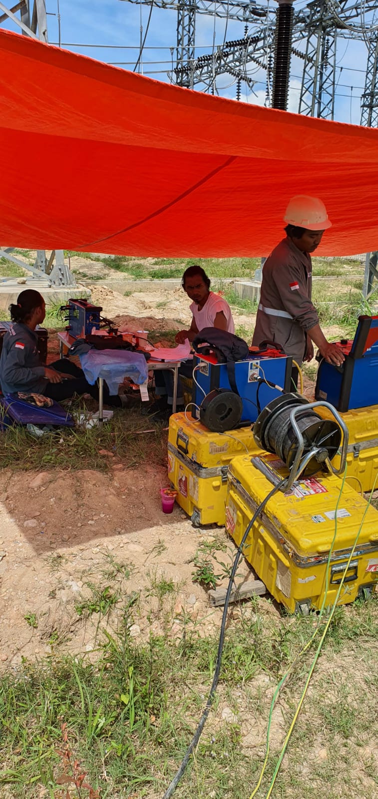 Primary injection test CT VT gardu induk generator PT TEM