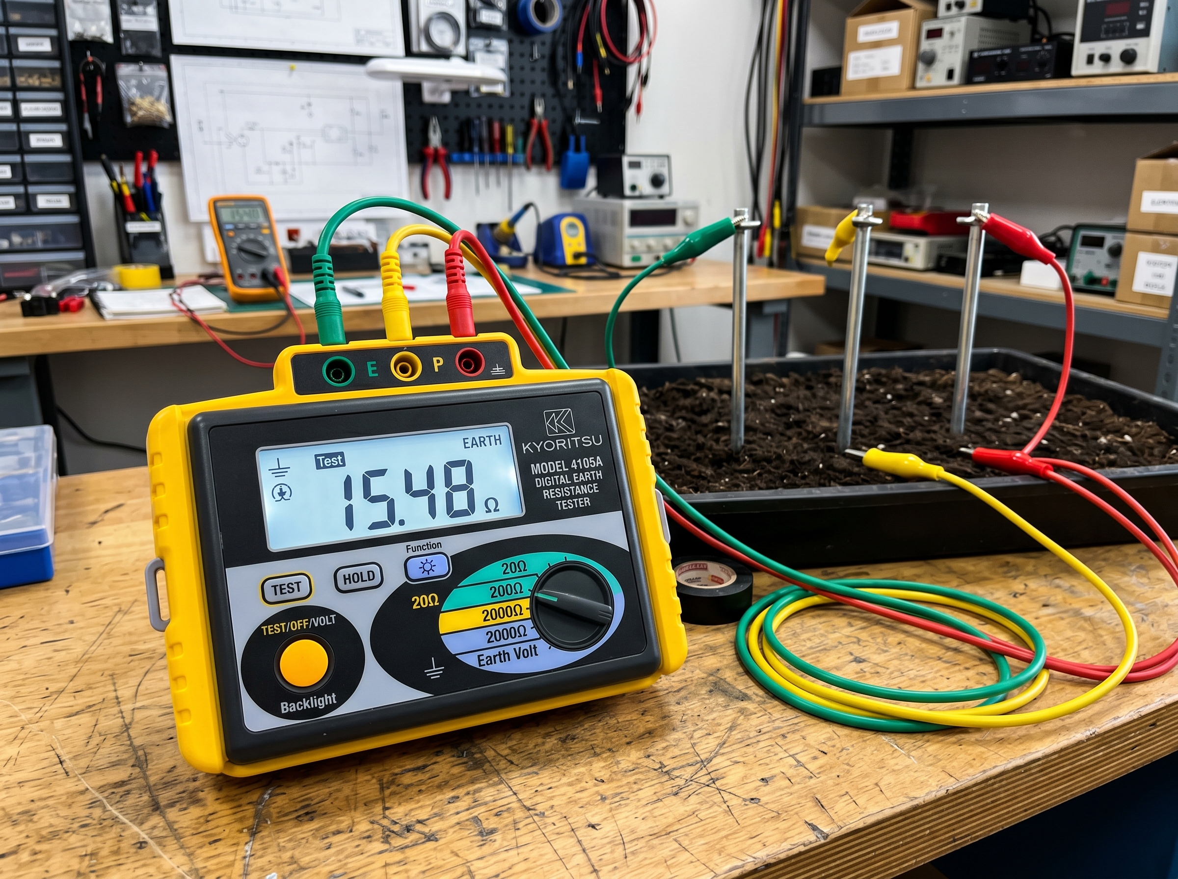 Earth Resistance Tester — Uji Grounding & Pentanahan — PT Tridaya Elektra Mandiri
