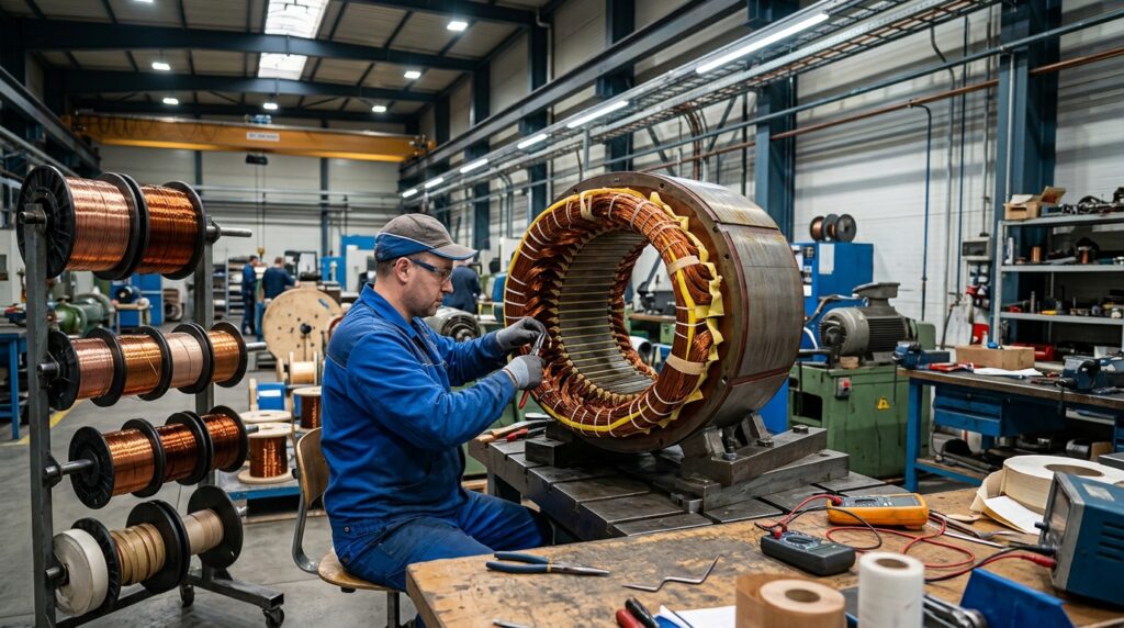 Jasa Rewinding Motor Listrik Workshop PT Tridaya Elektra Mandiri