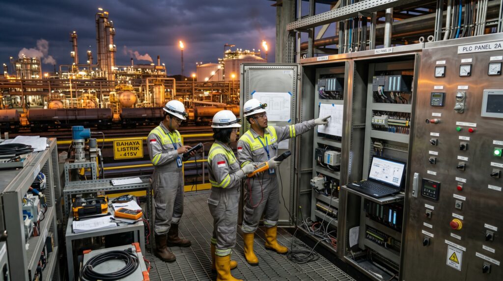 Kontraktor elektrikal kilang migas refinery ATEX Pertamina - PT TEM